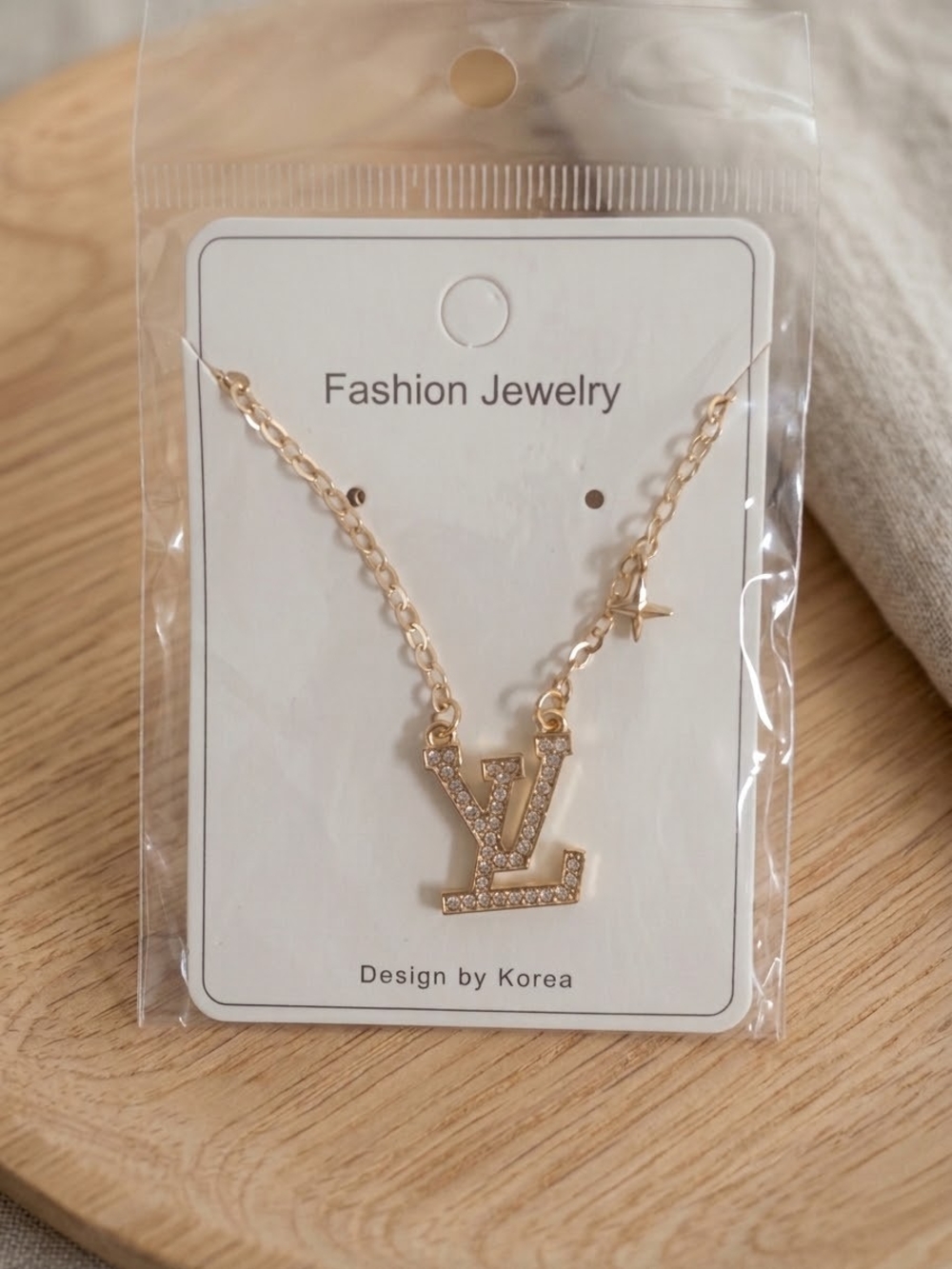 Fashion Jewelry Gold Crystal Necklace